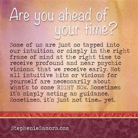 Before the usual time or the time expected; Sometimes It's Just Not Time Yet | HuffPost