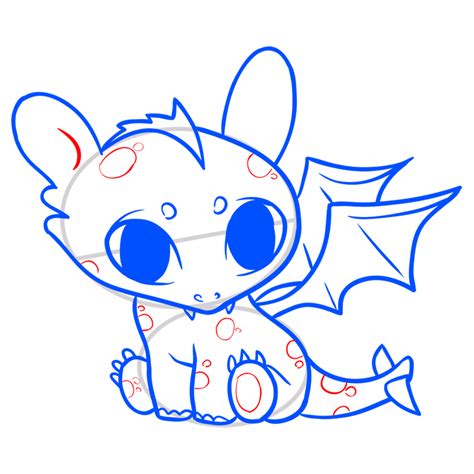 Dragon Cute Baby Dragons Easy Draw Coloring Pages Drawings Drawing Step