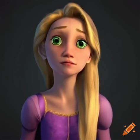 3d Rapunzel Disney Princess In A Dark Place On Craiyon