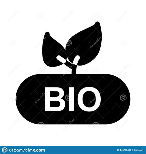 Bio Glyph Flat Vector Icon Stock Vector Illustration Of Element