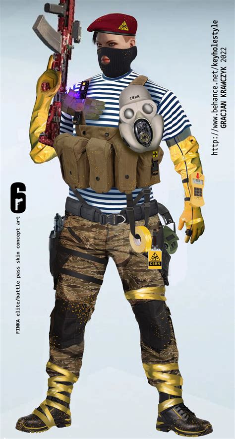 Artstation Finka Rainbow Six Siege Elite Battle Pass Skin Concept Art