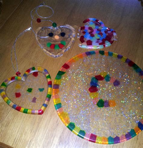 Me And My Grandaughters Melted Bead Projectswe Had So Much Fun