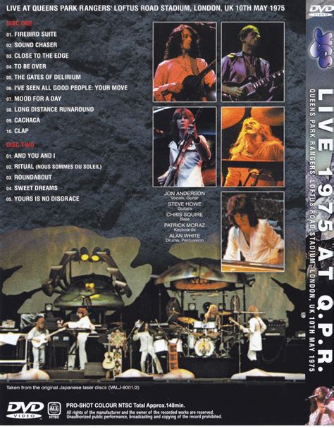 Yes Live 1975 At Qpr 2dvd Giginjapan