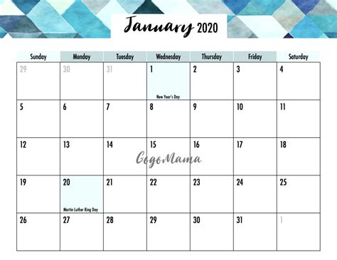 Free september 2021 calendar printable | editable 2021 september calendar. Editable 2020 Calendar with Holidays Printable in 2020 ...