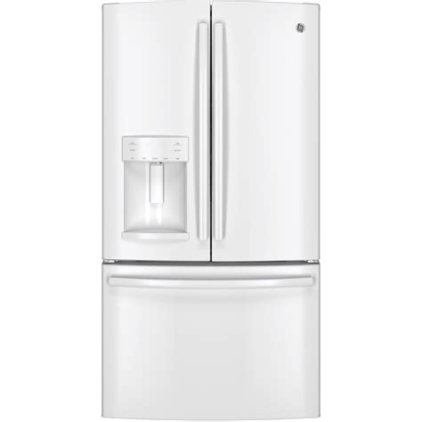 Ge 277 Cu Ft French Door Refrigerator With Dual Ice Maker White