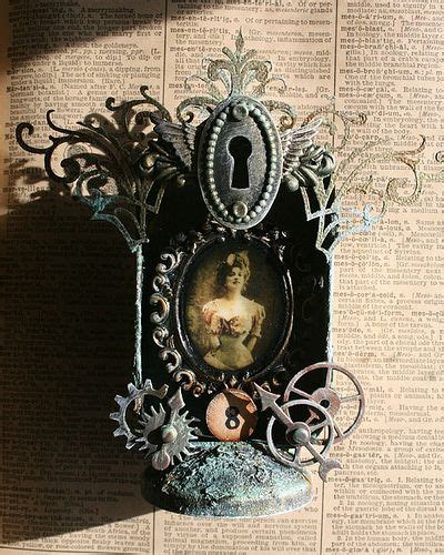 No 8 With Shadows Steampunk Crafts Altered Art Projects