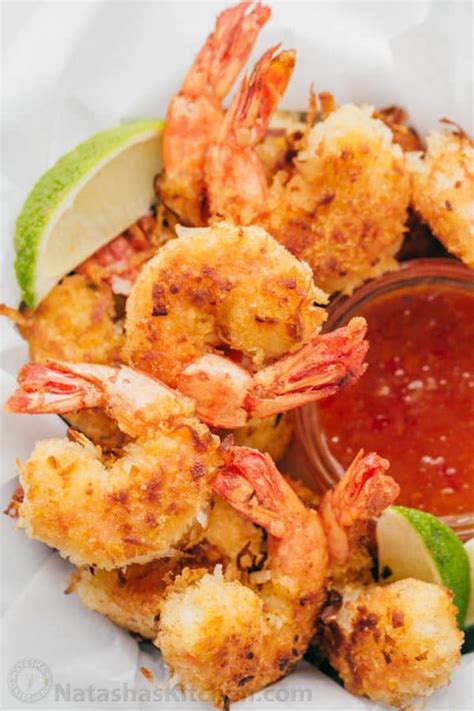 Marinade the shrimp for more than 1 hour or the vinegar will start cook the shrimp, the hot sauce is only optional add in for extra heat. Coconut Shrimp and Easy Dipping Sauce - Natashas Kitchen