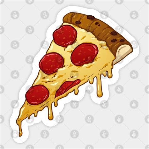 Pepperoni Pizza Slice Pizza Sticker Teepublic