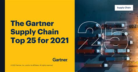 See The List Of Gartner Top Supply Chain Companies For 2021
