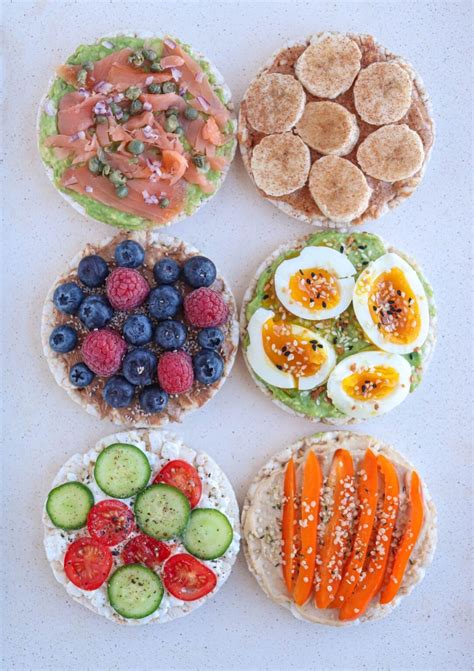 Healthy Rice Cake Snacks 6 Easy Topping Ideas