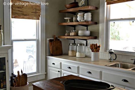 Reclaimed wood living room decor ideas. Rustic Shelves and Brackets - Next Project