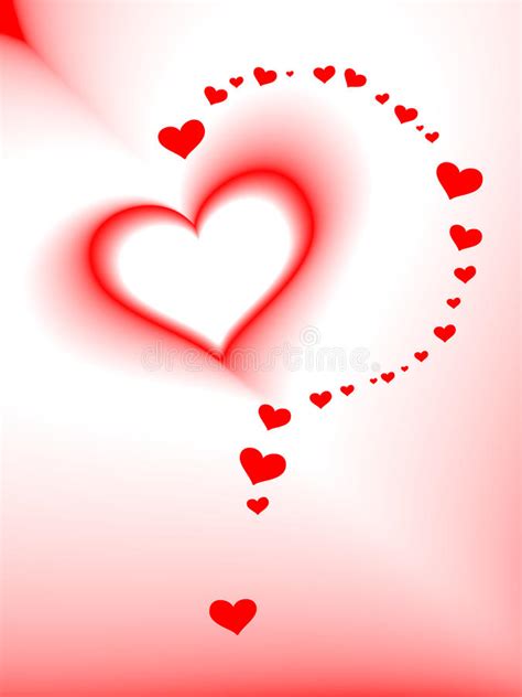 Carte Du Jour De Valentine Vecteur Coeur Romantique Illustration De