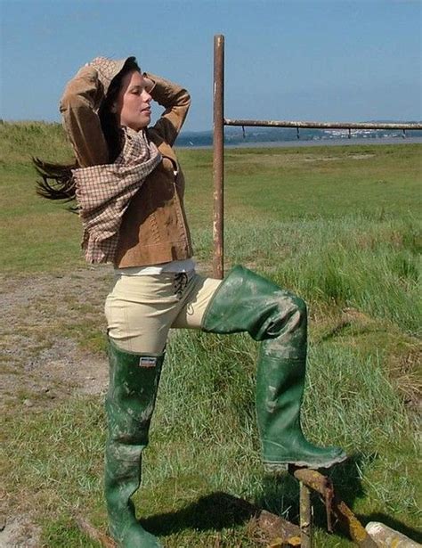 DSCF Womens Rubber Boots Waders Hunter Boots