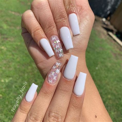 NAYELLY NAILS On Instagram Crisp White Butterfly Set Using