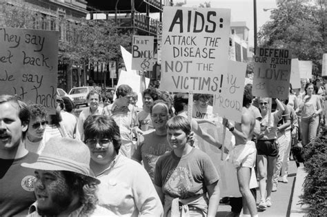 Gay Rights Activists March Downtown June 1985 Ann Arbor District Library