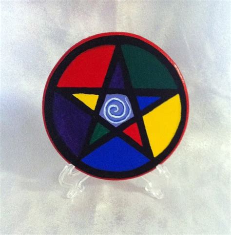 Colors Of A Pentagram Yahoo Image Search Results Pentagram Etsy Wicca