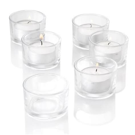 Buy Set Of 72 Tealight Candle Holder Clear Glass Online At Desertcartuae