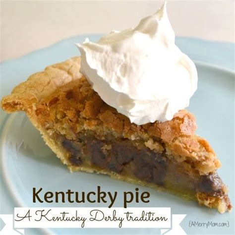 This kentucky derby day pie is so easy to make and is basically a chocolate chip pecan cookie in a pie shell. Kentucky Derby pie recipe copycat - AMerryMom.com | Derby ...