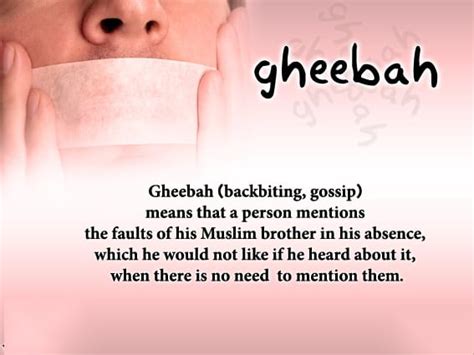 Definition Of Backbiting Gheebah In Islam Punishment In Quran And Hadith