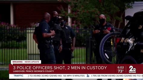 Police Three Prince Georges Co Officers Shot In Ambushstyle Attack