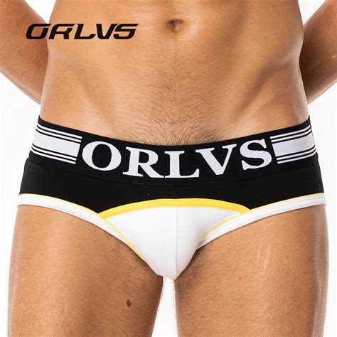 Buy Orlvs Brand Men Underwear Briefs Slip Sexy Hollow Mesh Shorts Cueca Gay