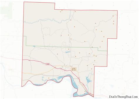 Map Of Johnson County Arkansas Địa Ốc Thông Thái