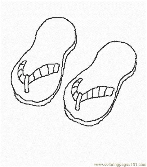New Summer Of Flip Flops Coloring Page
