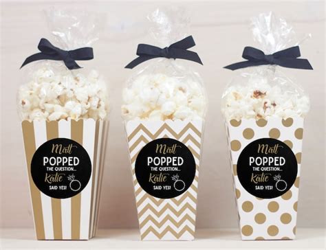12 Personalized Popcorn Favors Wedding Favors Popcorn Etsy