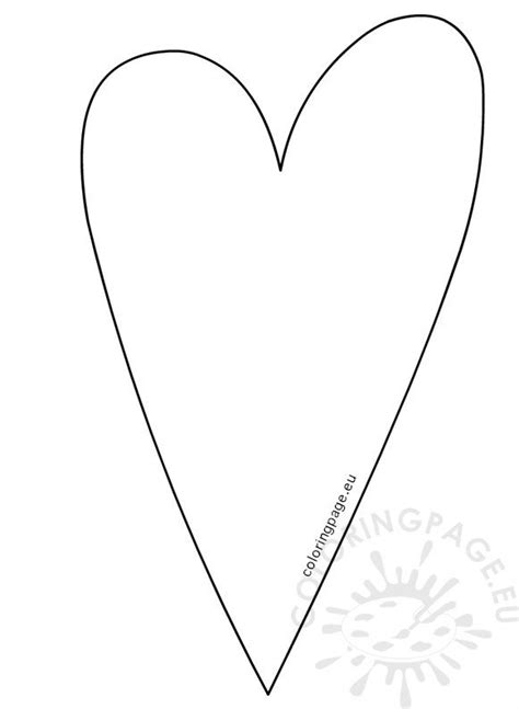 Country Long Heart Template Coloring Page Cold Hands Warm Heart