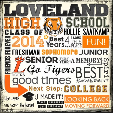 High School Word Art Personalized For Your Student Available Etsy