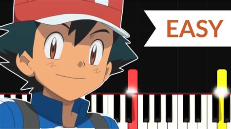 Pokemon Xy Theme Song Easy Piano Tutorial Youtube