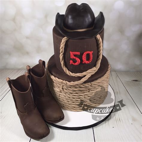 Cowboy 50th birthday cake | Birthday cakes for men, Western birthday cakes, Cakes for men