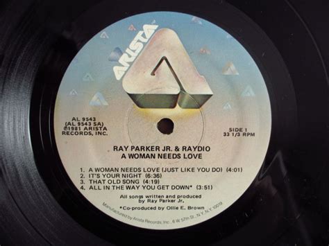 Ray Parker Jr And Raydio A Woman Needs Love Guitar Records