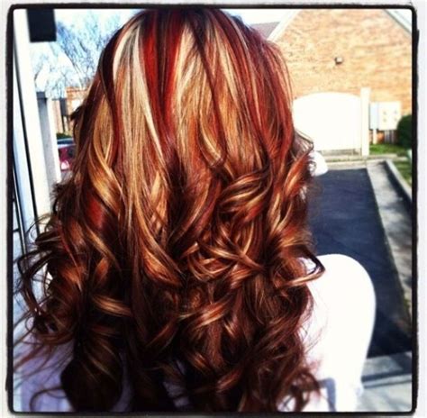 Hair Color Red Hair With Blonde Highlights Red Blonde Hair Brown