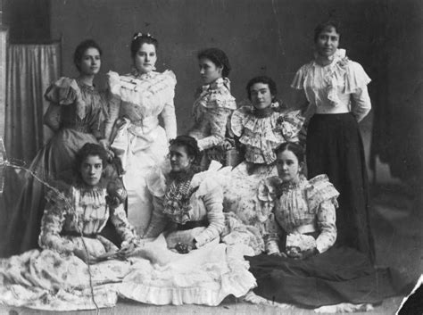 Group Portrait Of Women Circa 1890s Historical Figures Historical