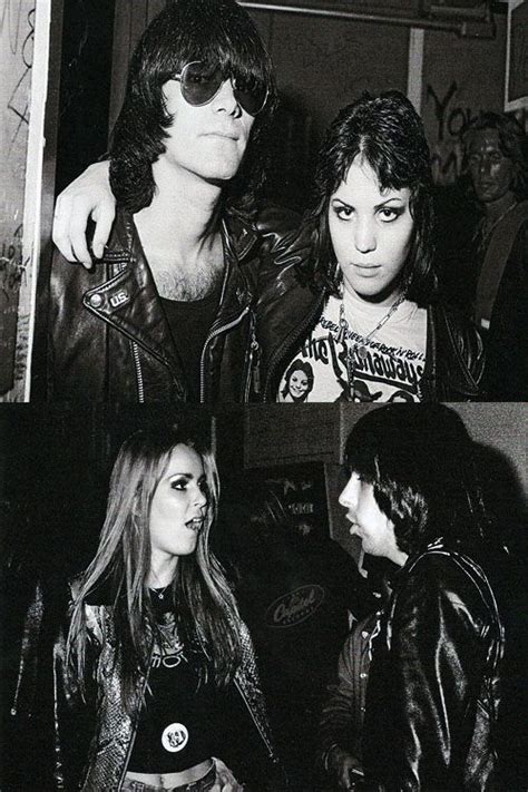 Dee Dee And Johnny Ramone With Joan Jett And Lita Ford Of The Runaways