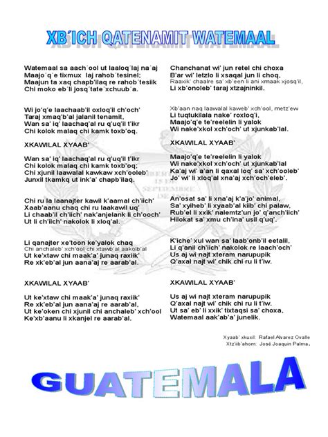 Himno Nacional Qeqchi1 Pdf