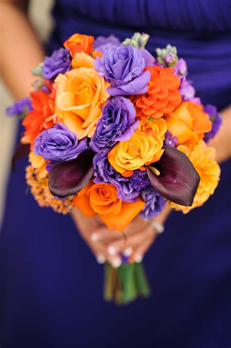 Yellow And Purple Wedding Bouquets Turquoise Purple And Yellow