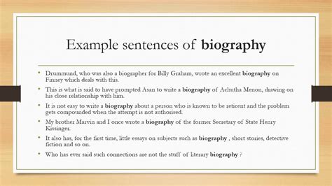 Biography Definition Meaning Pronunciation Origin