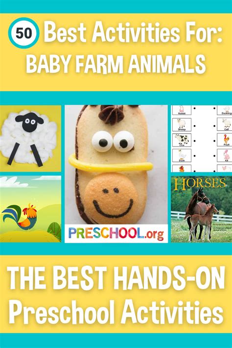 The 50 Best Preschool Activities For Baby Farm Animals Theme