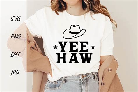 Yee Haw Svg Western Shirt Grafika Przez Tharn Design Studio · Creative