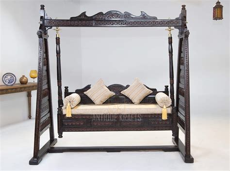 Buy Radicaln 3 Seater Swing Set Rosewood Hand Polished Antique Wooden