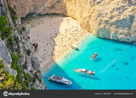 Navagio Beach On Zakynthos Island Greece — Stock Photo © Ccat82 156677690