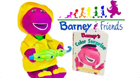 Barney And Friends Learning Colors Surprise Book Read Aloud Talking Toy