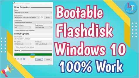 Cara Membuat Bootable Windows 10 Di Flashdisk 100 Work Youtube