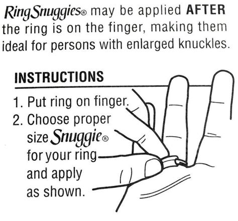 Ring Snuggies Usa Ring Adjusters Sizers Jewelry 6 Pack Original Non