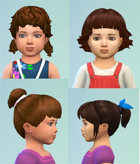 Sims 4 Female Toddler Hair Maxis Match Cc Bpoprints