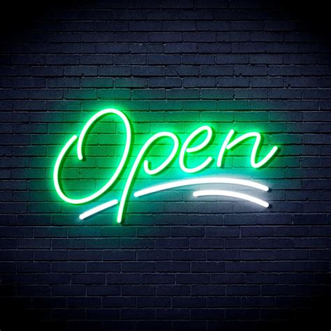 Open Neon Sign Style 3 Lc Sign Shop