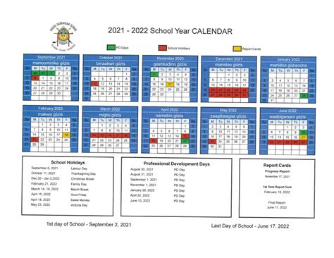 Calendars For 2021 2022 School Year Eagle Lake First Nation