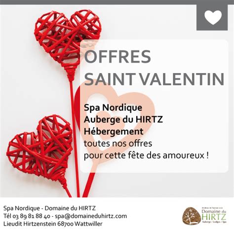 Offres Saint Valentin 2020 Domaine Du Hirtz Résidence De Tourisme Restaurant Spa En Alsace